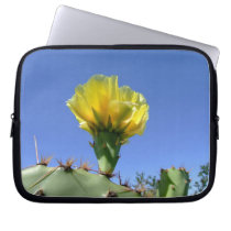 Yellow cactus blossom laptop sleeve