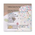 Yellow Cake Recipe For Two magnets