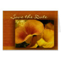 Yellow calla lily card