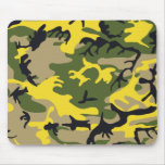 Yellow Camouflage Mousepad