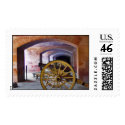 Yellow cannon at Fort Point postage