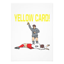Yellow Card Custom Invitations