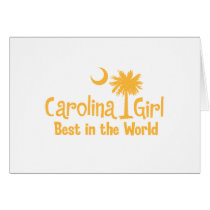 Yellow Carolina Girl Best in the World cards