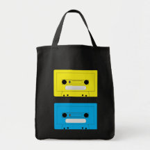yellow casette copy, blue casette bags