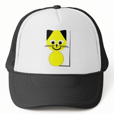 Yellow Cat Hat by lonvig