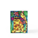 Yellow Cat • Nick Abrams, Age 8  - card