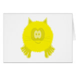 Yellow Cat Pom Pom Pal Card