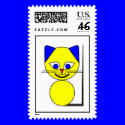 Yellow Cat postage