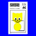 Yellow Cat postage