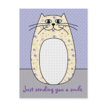 'Yellow Cat' Postcard