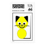 Yellow Cat Stamp