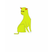 Yellow Cat t-shirts by PS_DESIGNS Yellow Cat t-shirts
