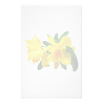 Yellow Cattleya Orchids stationery