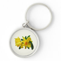 Yellow Cattleya Orchids keychains