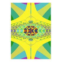 Yellow Centipede Fractal Business Card