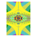 Yellow Centipede Fractal Business Card
