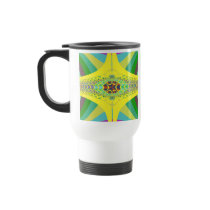 Yellow Centipede Fractal Mug