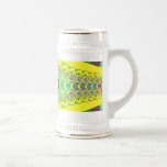Yellow Centipede Fractal Mugs