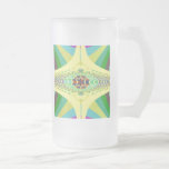 Yellow Centipede Fractal Mugs