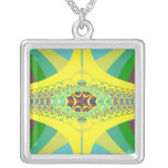 Yellow Centipede Fractal Jewelry