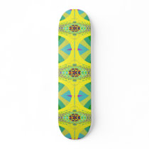 Yellow Centipede Fractal Skateboard