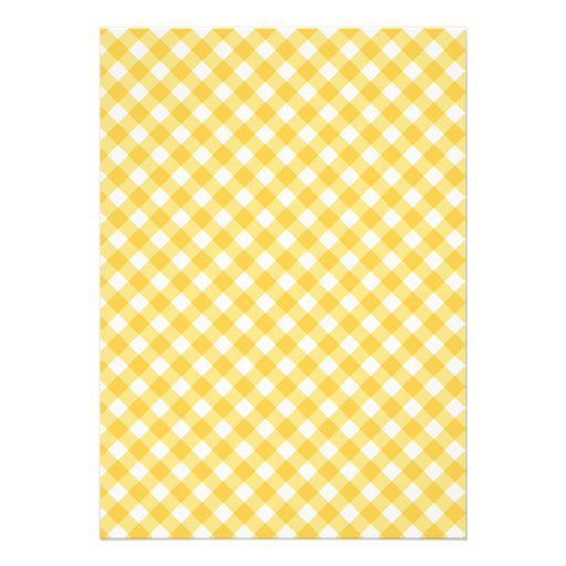 Yellow Checks BBQ Neutral Baby Shower Summer Party Invite