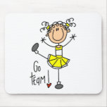 Yellow Cheerleader Mouse Mat