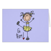 Yellow Cheerleader Tshirts and Gifts Cards