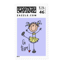 Yellow Cheerleader Tshirts and Gifts postage