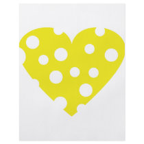 yellow cheese heart icon flyers