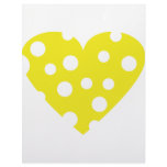 yellow cheese heart icon customized letterhead