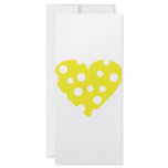 yellow cheese heart icon rack cards