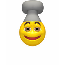 Yellow chef wearing chef hat smiley face t-shirts by SmileyFaceStore Yellow chef wearing chef hat smiley face t-shirts