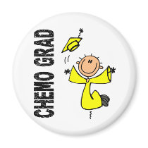 Yellow CHEMO GRAD 1 (Testicular Cancer) magnets by awarenessgifts Yellow CHEMO GRAD 1 (Testicular Cancer) magnets