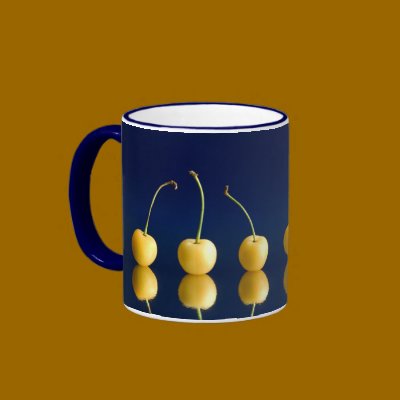 yellow cherries_3 coffee mug by VioDePhoto