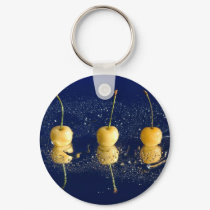 yellow cherries_4 keychains by VioDePhoto yellow cherries_4 keychains