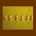 yellow cherries_6 postcards