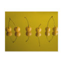 yellow cherries_6 postcards