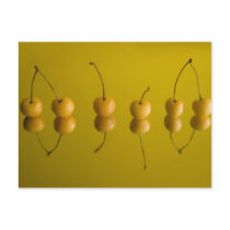yellow cherries_6 postcards