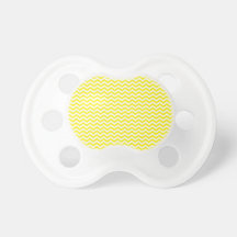 Yellow Chevron Pacifier