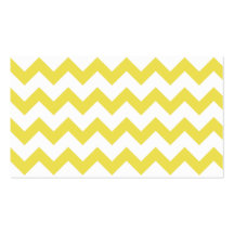 Yellow Chevron Zig Zag Pattern Elegant Modern Business Card Template