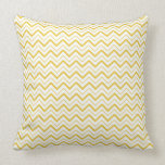 Yellow chevron zigzag stripes zig zag pattern pillows