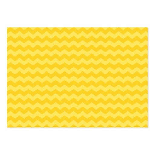 Yellow chevrons business card templates (back side)
