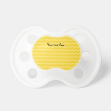 Yellow chevrons pacifiers