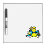 Yellow chick blue ribbon around belly.png Dry-Erase boards