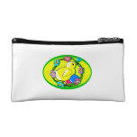 yellow chick flower leave yellow oval.png cosmetic bag