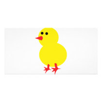 yellow chick icon photo cards