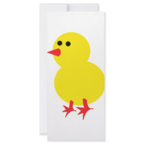 yellow chick icon rack cards