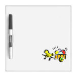 yellow chick wagon full of eggs pulling.png dry erase white board