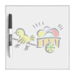 yellow chick wagon full of eggs pulling.png dry erase white board
